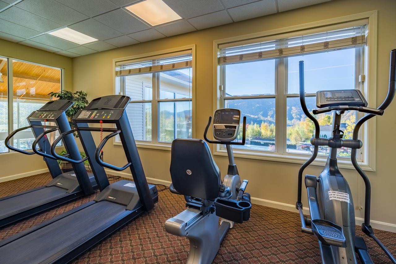 Vacation Village In The Berkshires Ханкок Экстерьер фото The gym at the Lodge at Whitefish